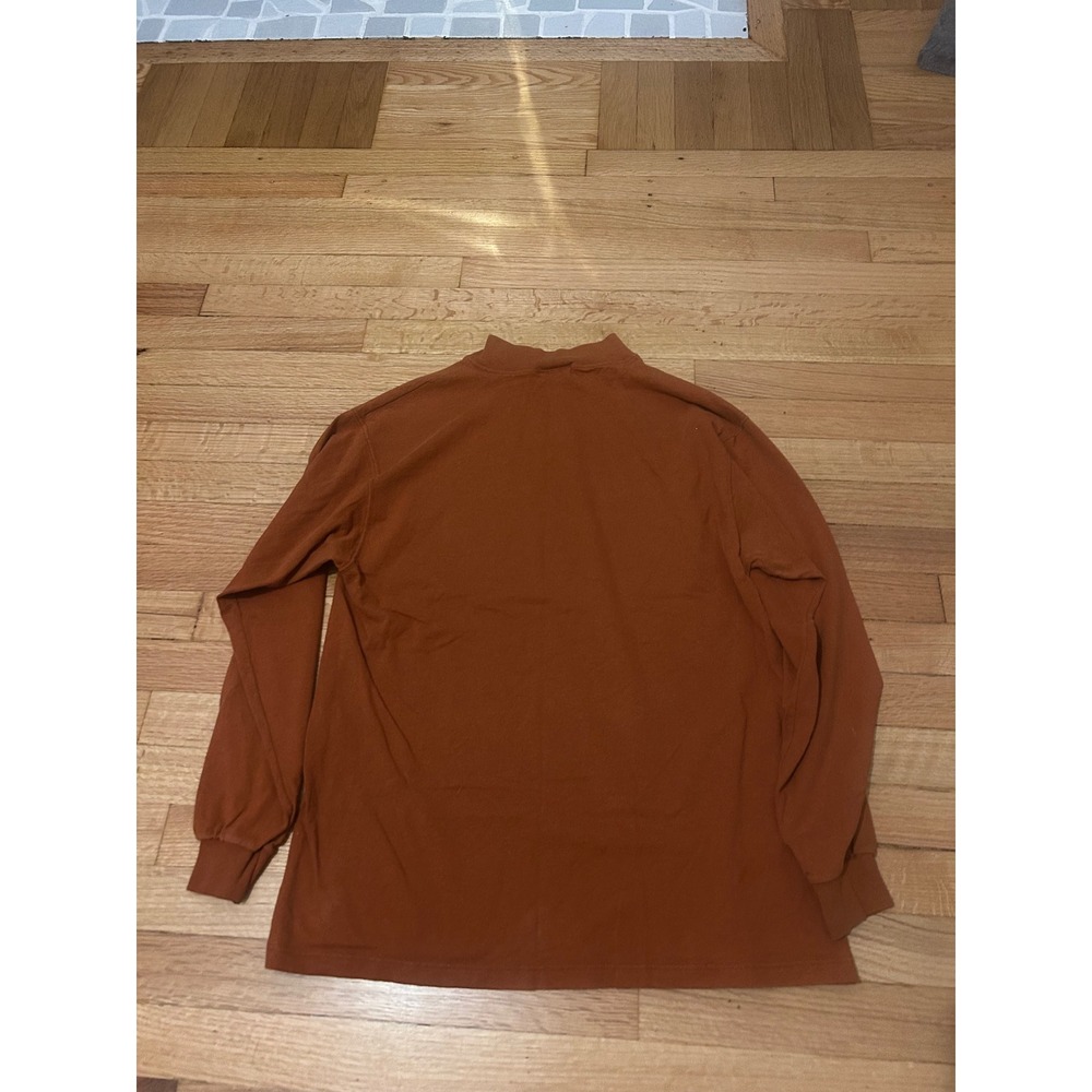 Vintage Texas Longhorns Discus Long Sleeve Mock Neck T-Shirt Burnt Orange Large - Picture 6 of 7